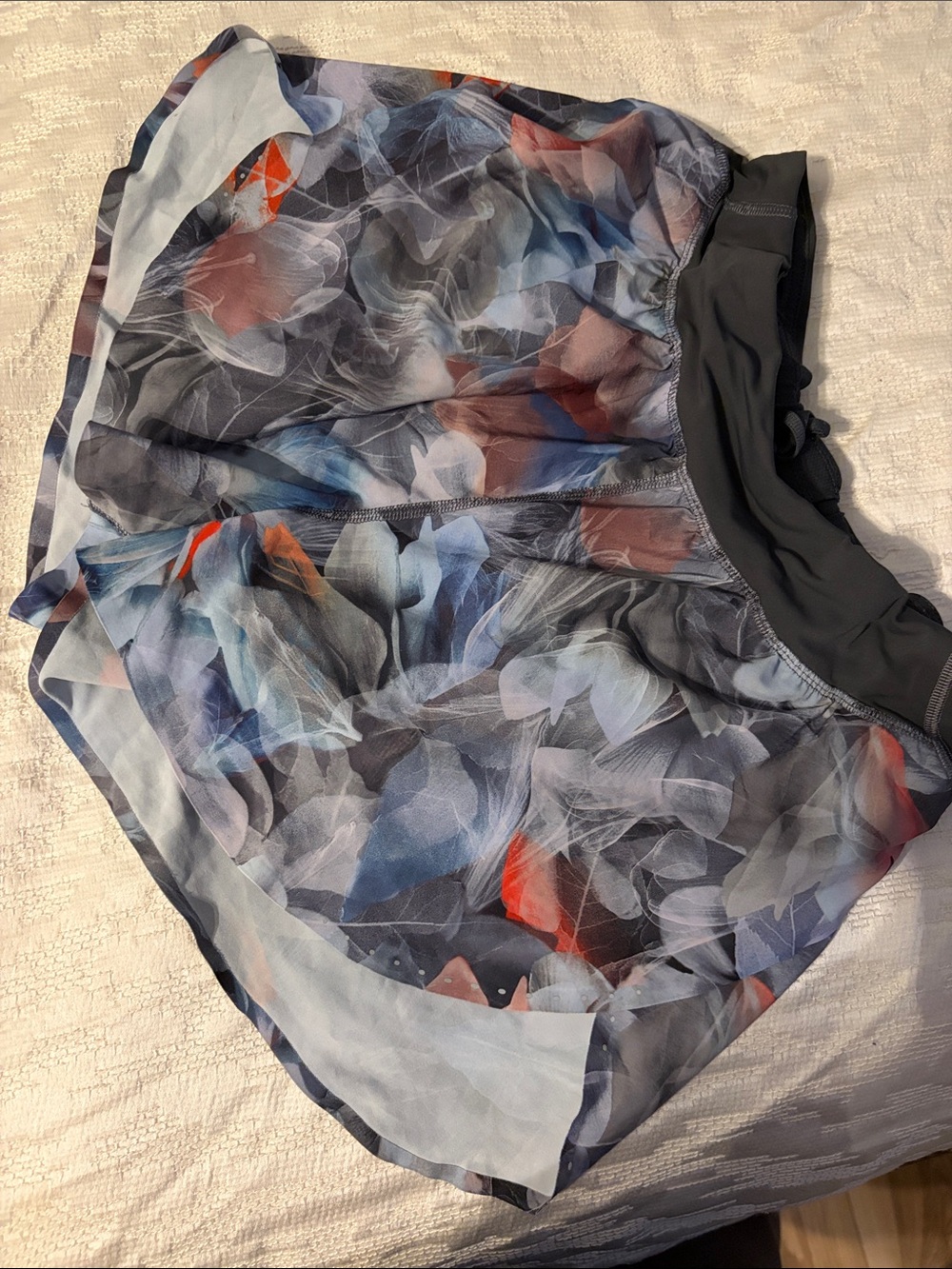lululemon athletica Flowy Floral Print Athletic Shorts in Black, Blue, Red